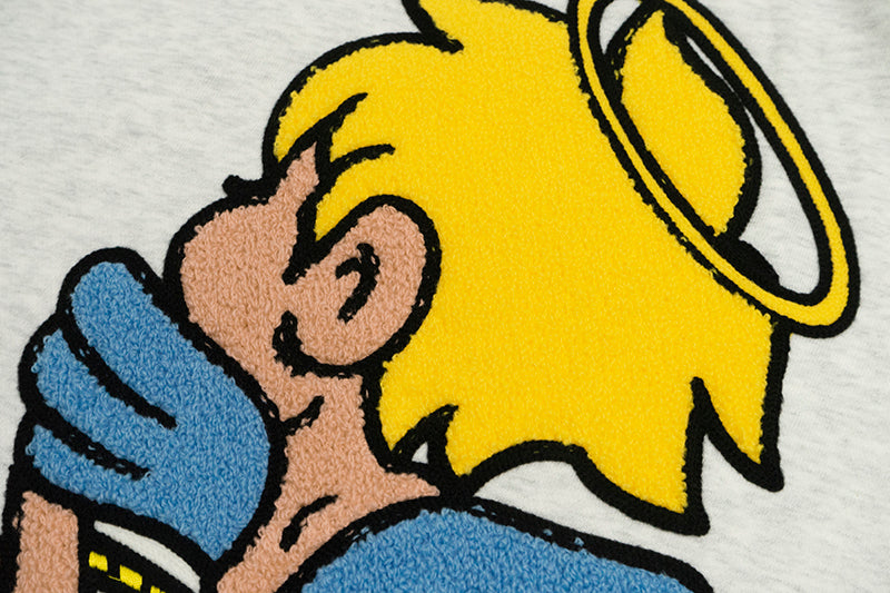 GRAF&WU Angel G Devil W Towel Embroidery Hoodie