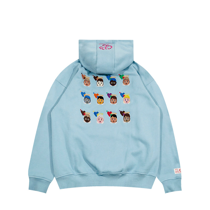 GRAF&WU Certified Lover Baby Embroidered Loose Fleece Hoodie