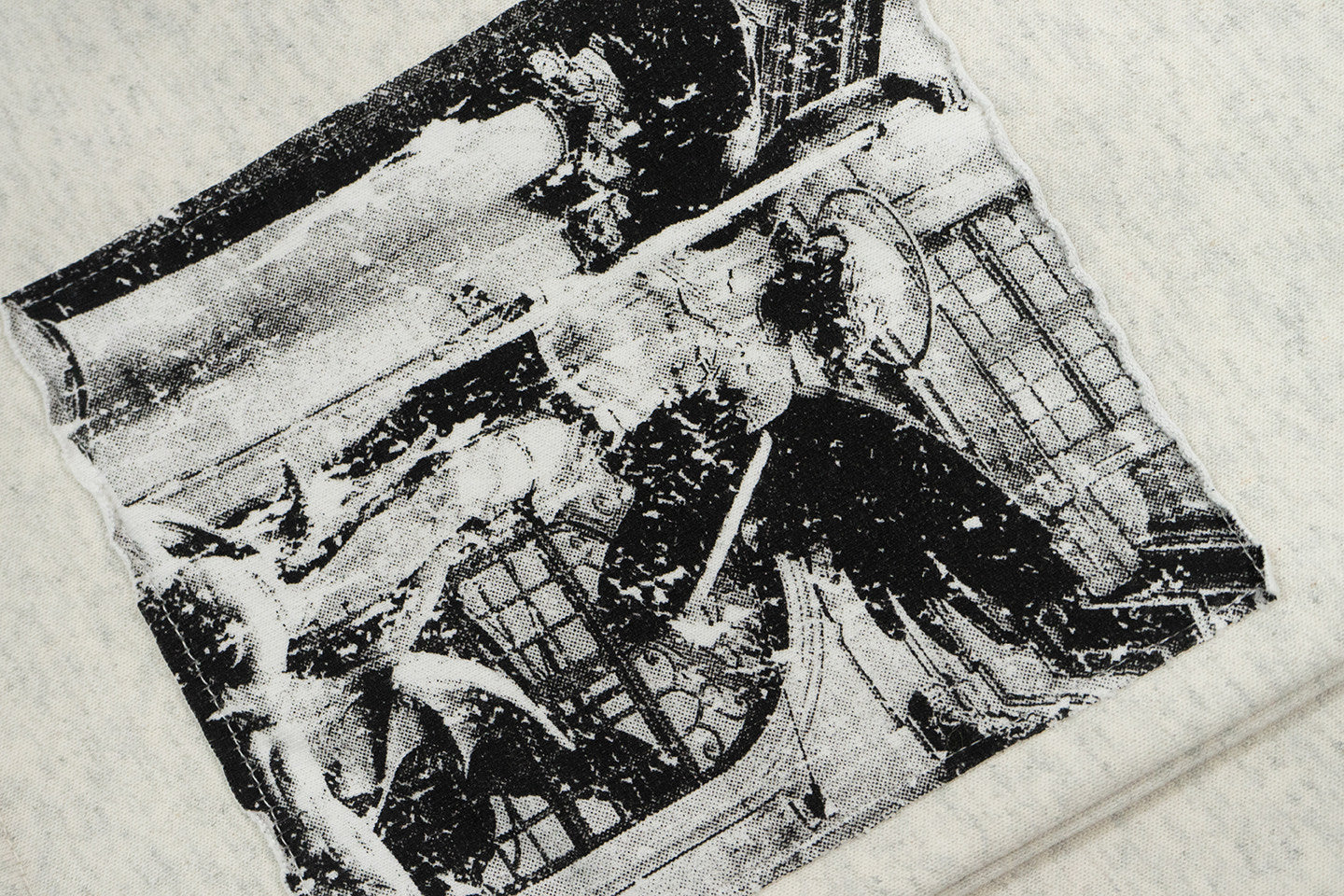 GRAF&WU Vintage Comic Patch Grunge Design Oversize Hip Hop Sweatpants