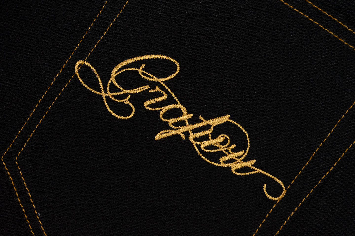 GRAF&WU Fashion Letter Embroidery Casual Baggy Cargo Jeans