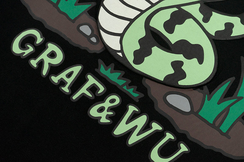 GRAFWU Snake Hidden In Grass T-Shirt