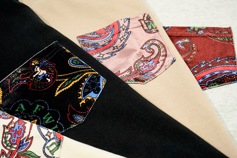 GRAF&WU Paisley Velvet Patchwork Pattern Long-Sleeve Shirt