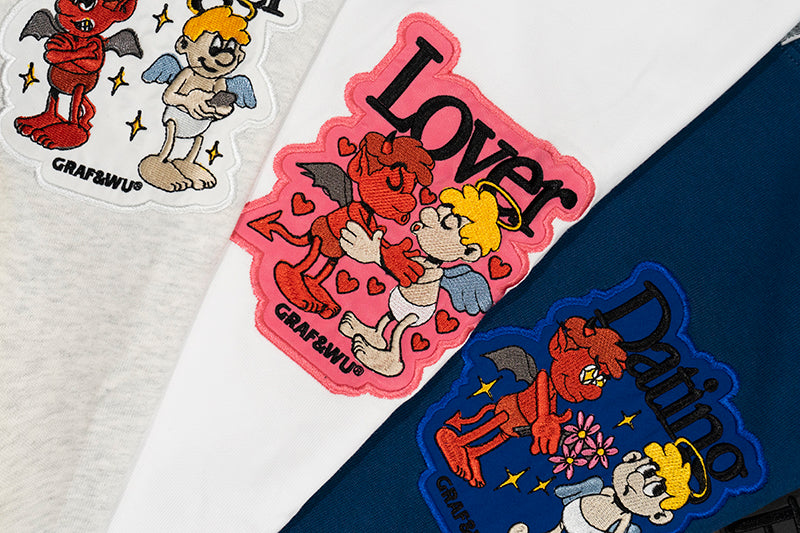 GRAF&WU 9 Relationships Character Embroidery Design Long-sleeves Shirt