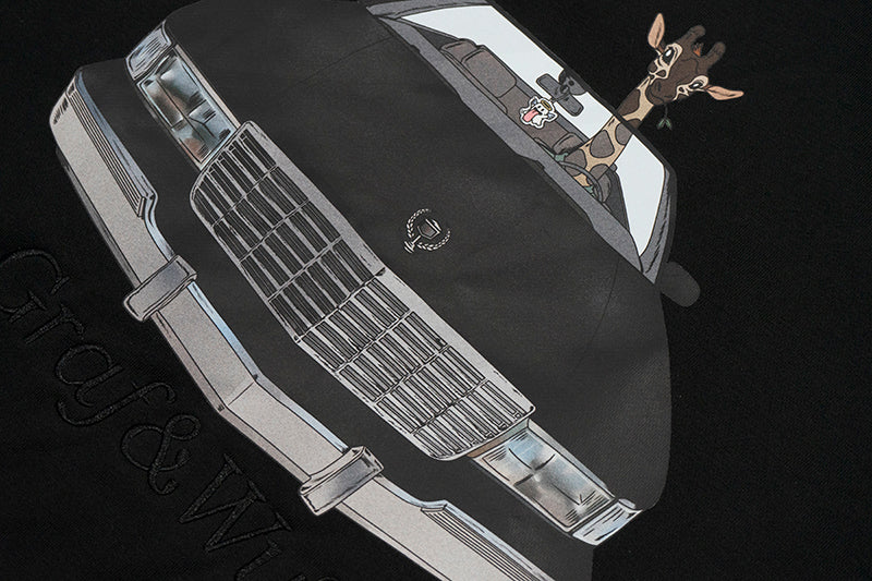 GRAF&WU Vintage Car Graphic Crewneck Sweatshirt | Unisex Oversized