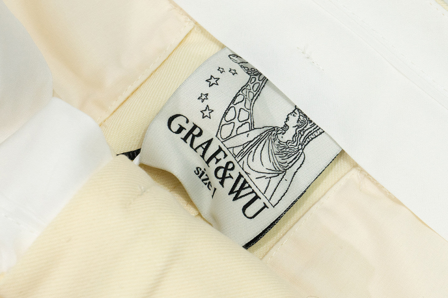 GRAF&WU Aesthetic Green Plant Embroidered Pearl Baggy Trousers