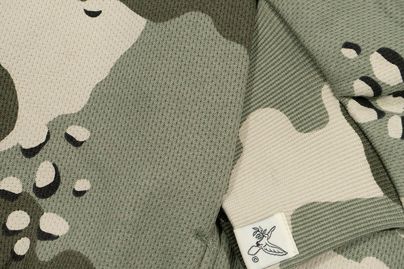 GRAF&WU AK47 Angel Desert Camouflage Streetwear Short Zip-up Hoodie