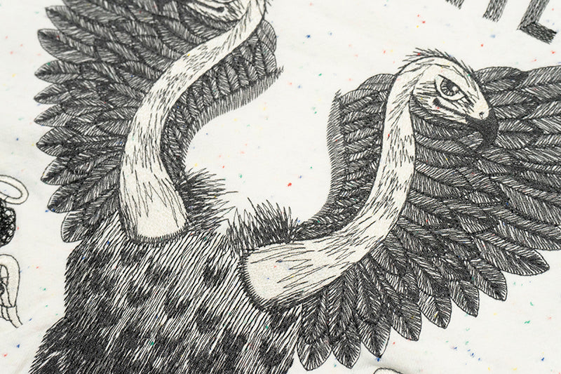 GRAF&WU Vultures Angel Graphic Hoodie Aesthetic Sweatshirt