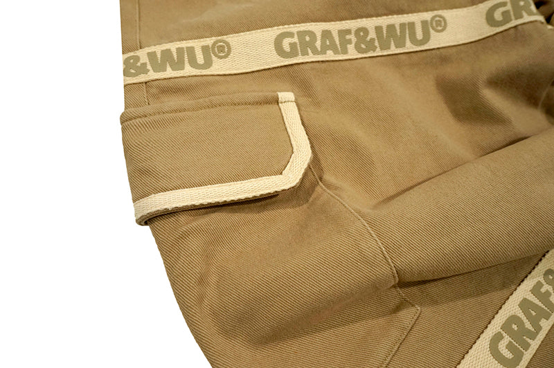 GRAFWU Retro Old School Canvas Trousers
