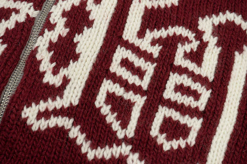 GRAF&WU Giraffe Logo Sweater Knit Zip-Up Coat - Premium Streetwear