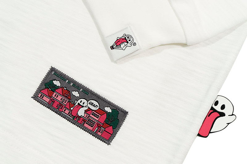 GRAF&WU Halloween Godzilla Unicorn Cute Ghost Long-sleeve Shirt