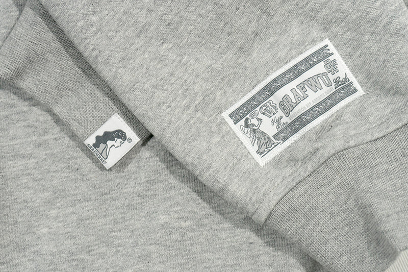 GRAF&WU Racing Gas Car Series Retro Multi-Logo Flame Design Hoodie