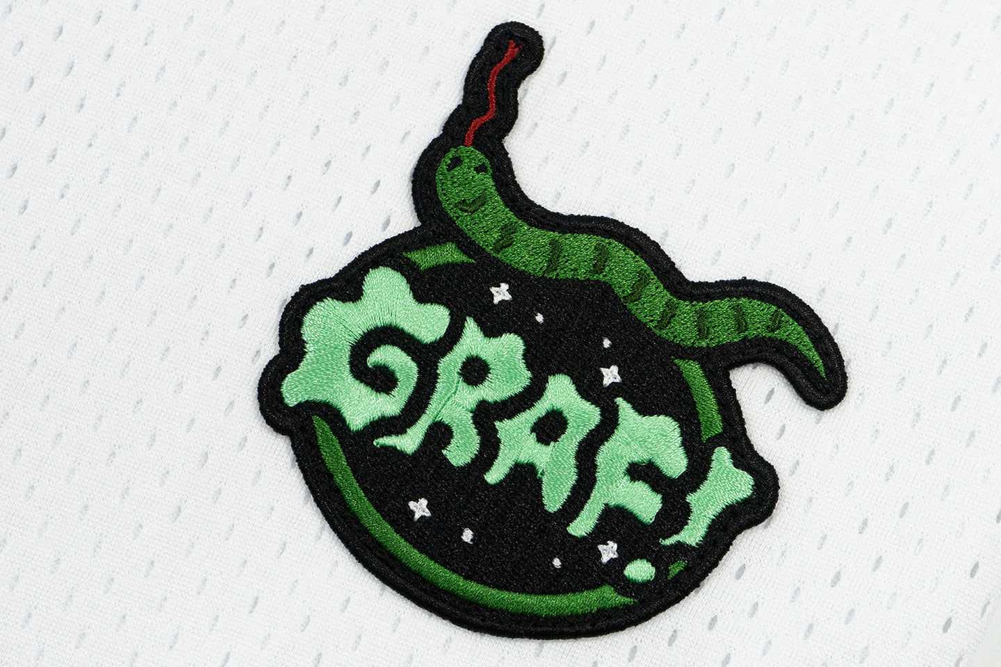 GRAF&WU Cute embroidery badge design double-layer mesh breathable T-shirts
