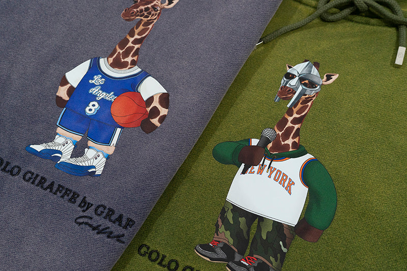 GRAF&WU Fashion Distressed Washed Fade Hoodie