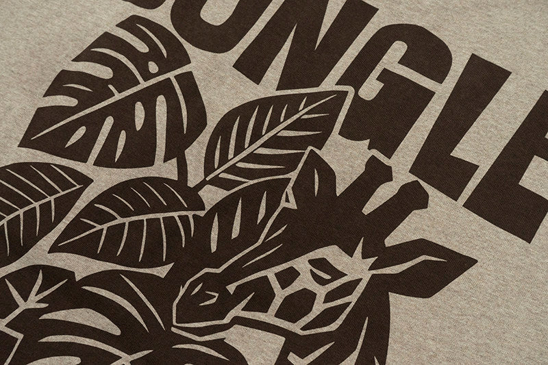 GRAF&WU Jungle Monstera giraffe Fshion Design T-shirt