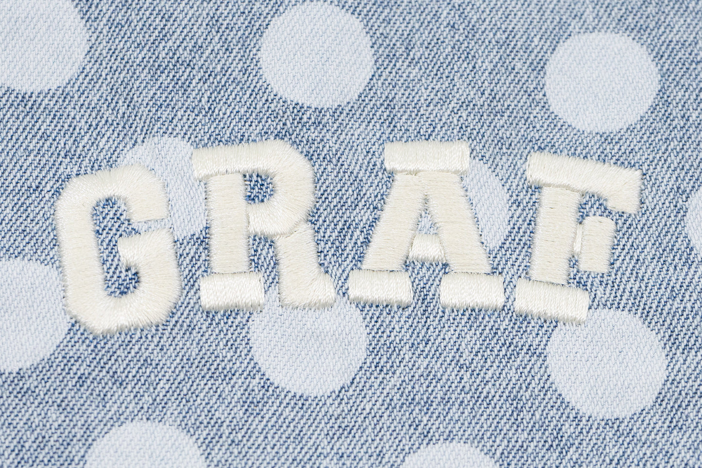 GRAF&WU Washed Houndstooth Star Pattern Denim Pocket Cotton T-shirt