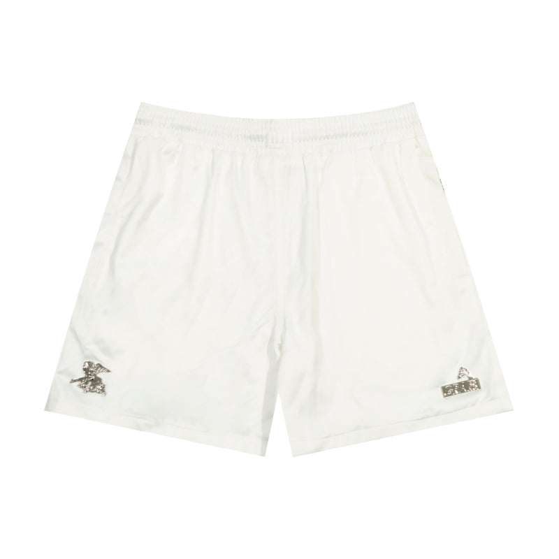 GRAFWU AK47 Angel Acetate Satin Shorts