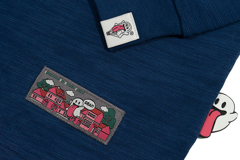 GRAF&WU Halloween Godzilla Unicorn Cute Ghost Long-sleeve Shirt