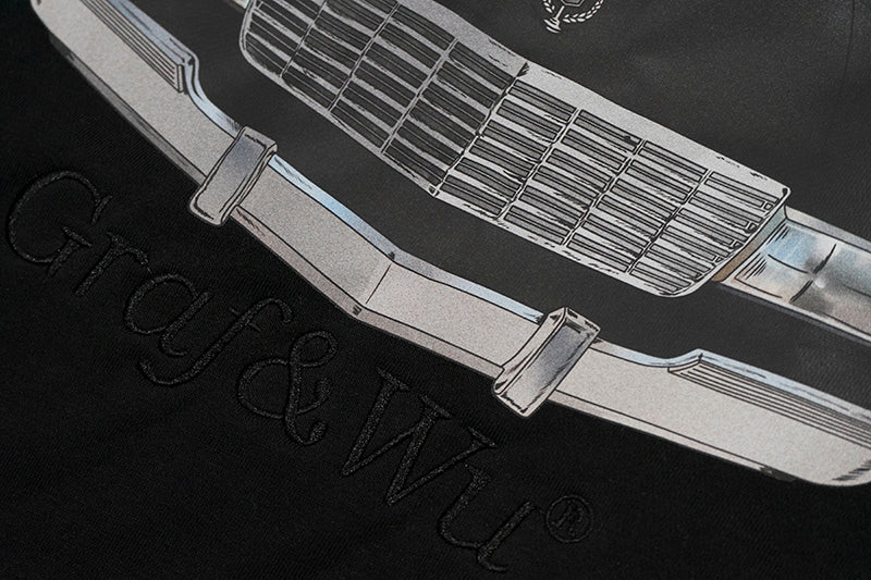 GRAF&WU Vintage Car Graphic Crewneck Sweatshirt | Unisex Oversized