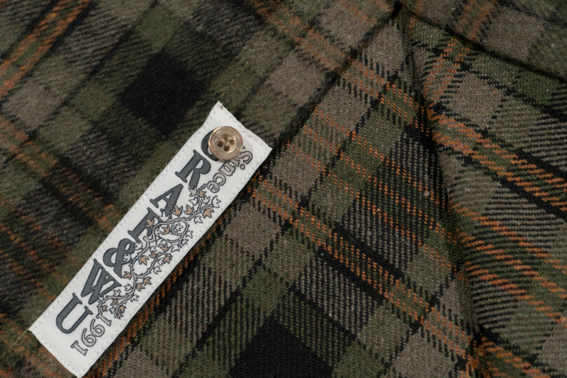 GRAF&WU Embroidery GW Streetwear Checked West Coast Brushed Shirt