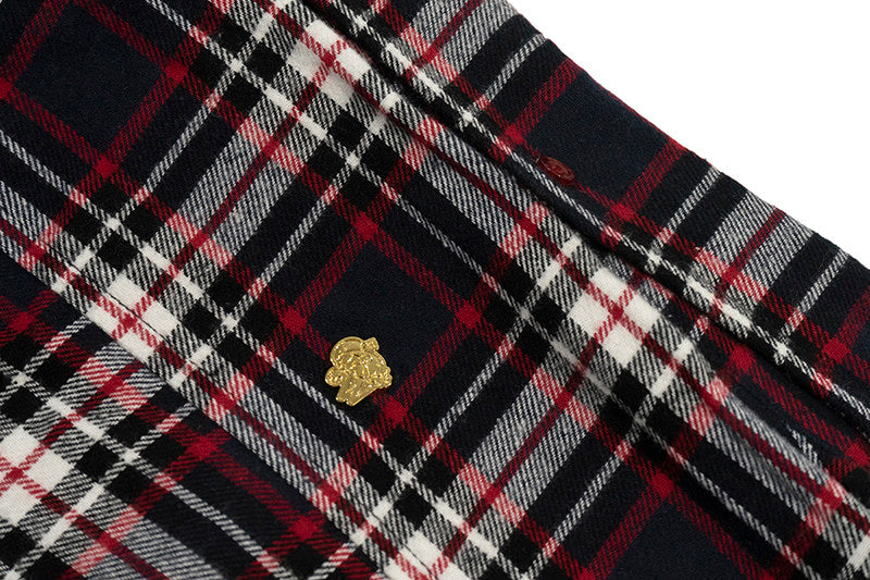 GRAF&WU Racing-themed Embroidered Streetwear Loose Brushed Shirt