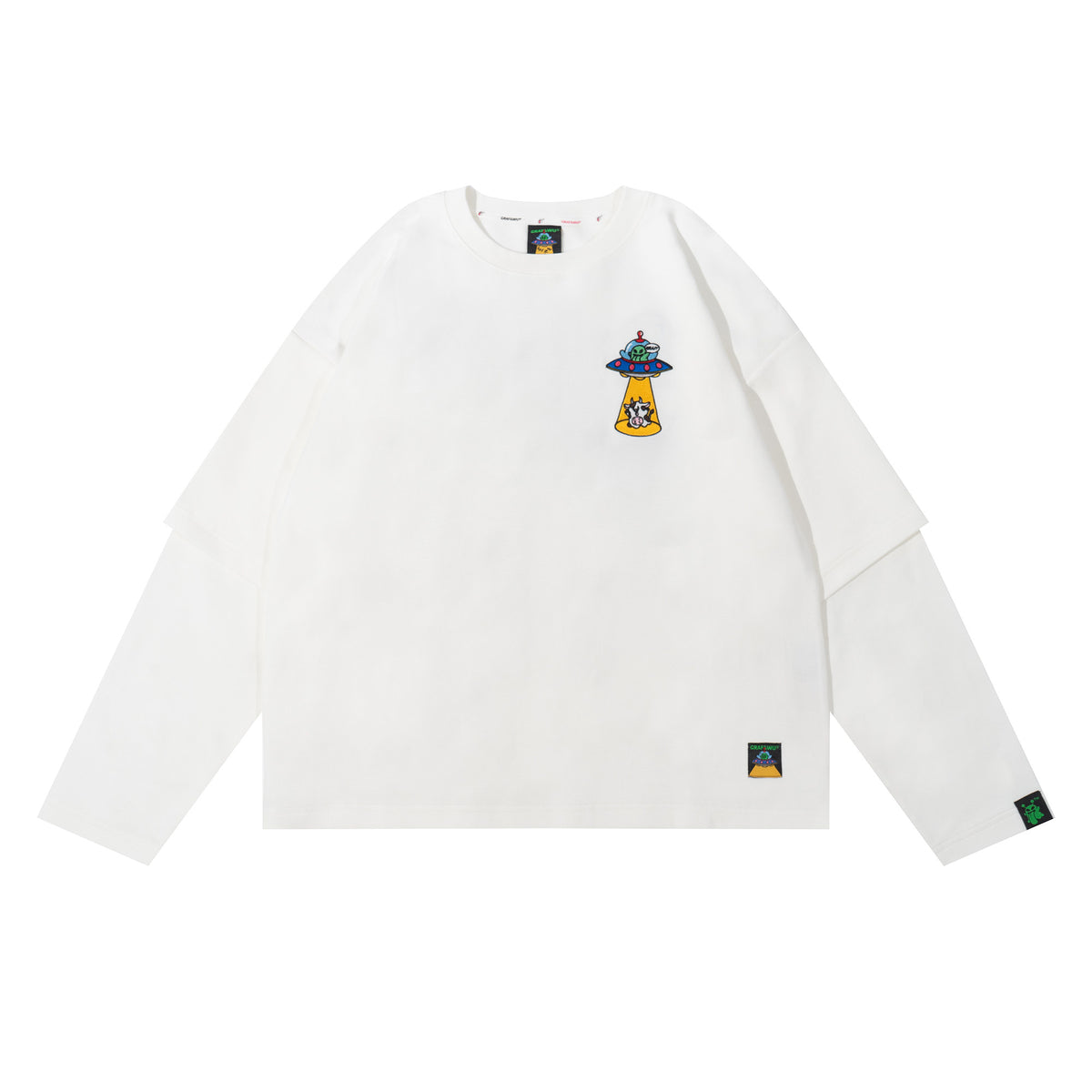 GRAF&WU 12 Alien Booghost Embroidered Long Sleeve