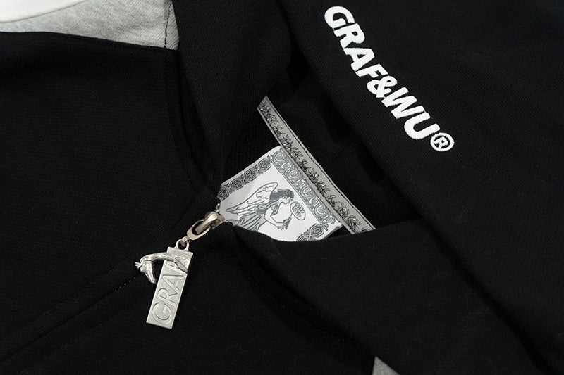 GRAF&WU Bloke Core Soccer-style Fashion Zip-up Hoodie