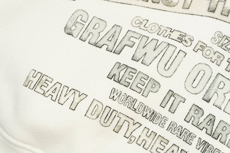 GRAF&WU Vintage AK47 Angel Barn Thick Fleece Zip-up Hoodie