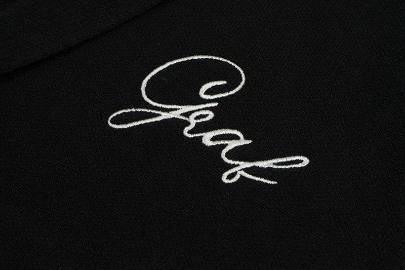 GRAF&WU Jacket Streetwear Brand Embroidered Knitted Suit Coat