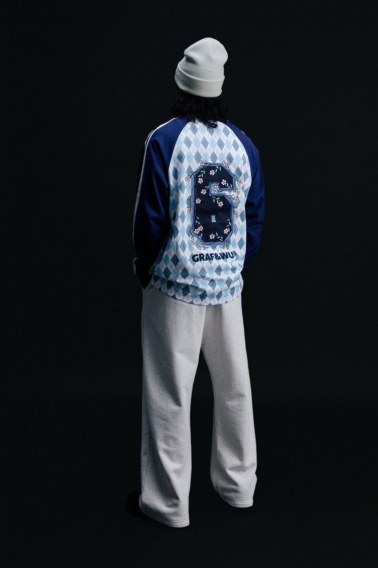 GRAF&WU Football Club Bloke core Floral Embroidery Long-Sleeve T-Shirt
