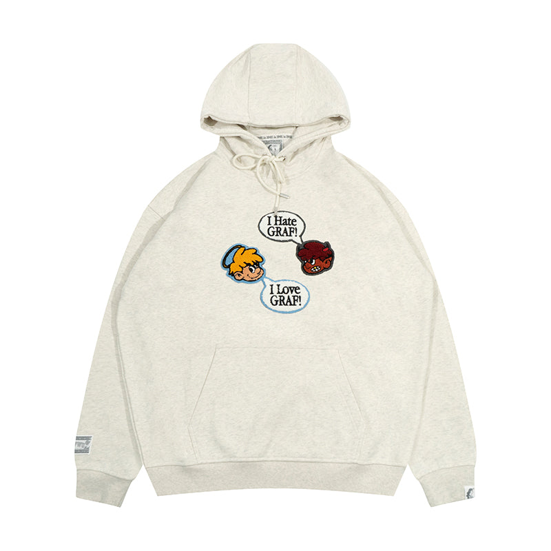 GRAF&WU 9 Relationships Love Family Friend Fleece Hoodie