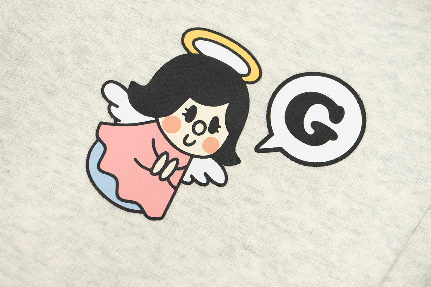 GRAF&WU 4 Praying Girls Angel Character Graphic Sweatpants