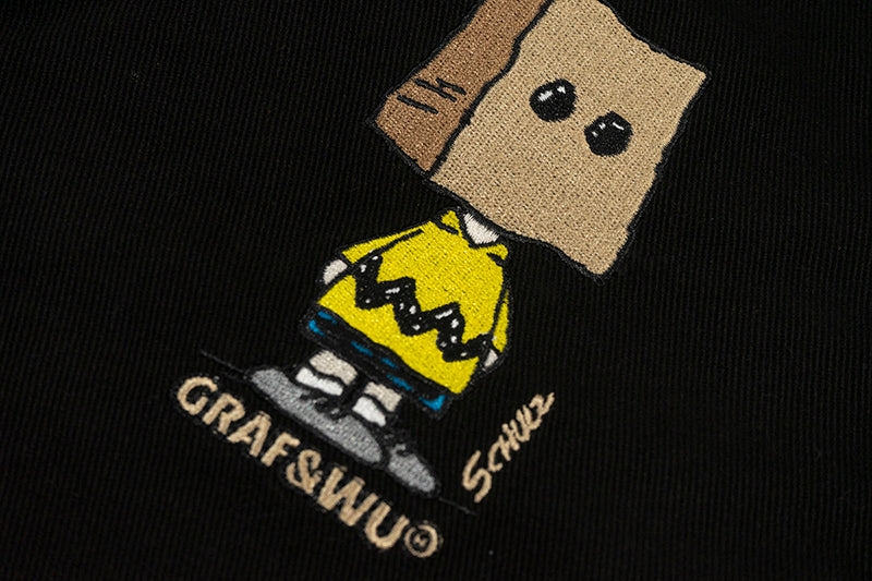 GRAF X PEANUTS Paper Bag Over Head Social Anxiety Barn Jacket