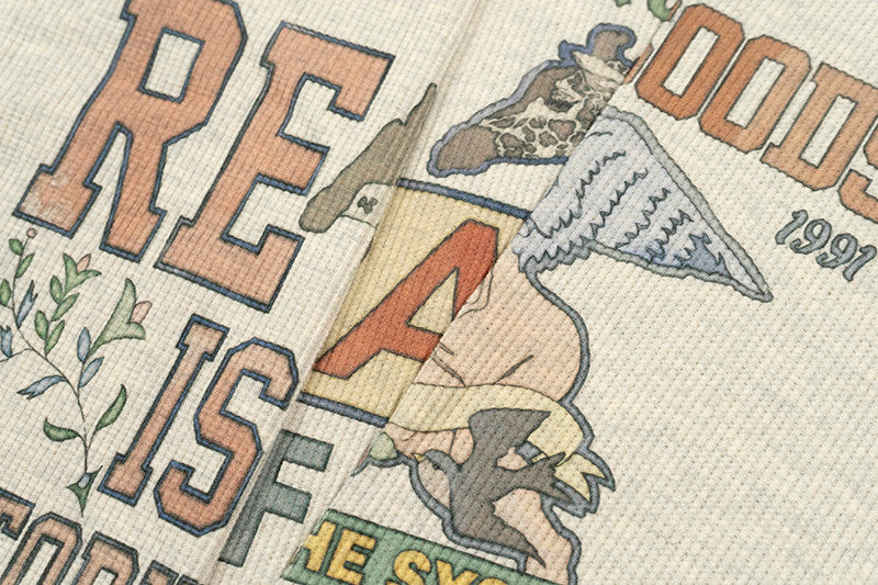 GRAF&WU AK47 Angel Barn Style Printed Cotton Long-Sleeve T-Shirt