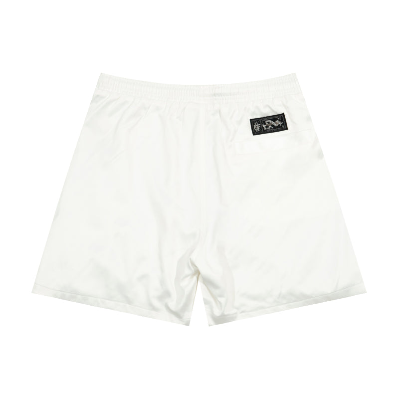 GRAFWU AK47 Angel Acetate Satin Shorts