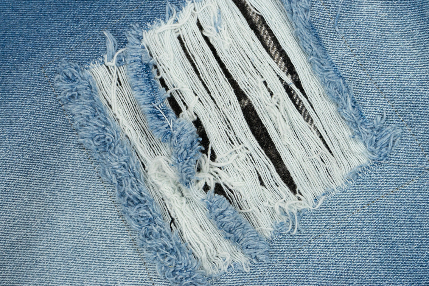 GRAF&WU Streetwear Double Waist Jeans Distressed Ripped Baggy Pants - Viral Y2K Denim