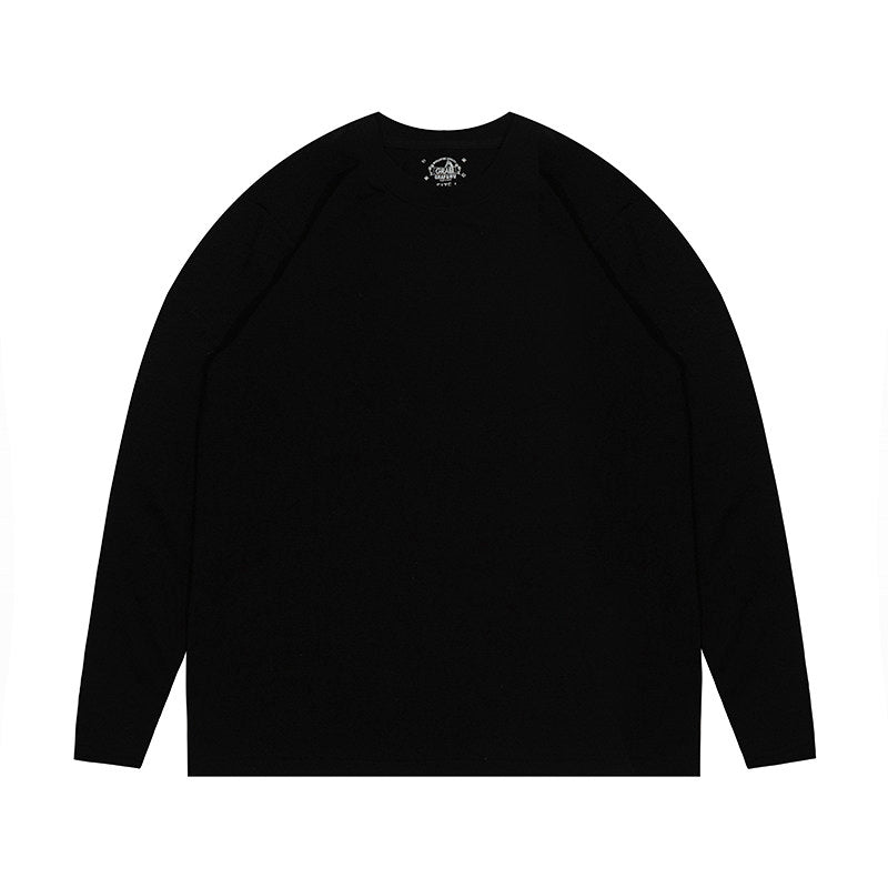 GRAF&WU Essential Slim Fit Long Sleeve Tee | Unisex Basic Streetwear