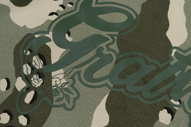 GRAF&WU AK47 Angel Desert Camouflage Streetwear Short Zip-up Hoodie