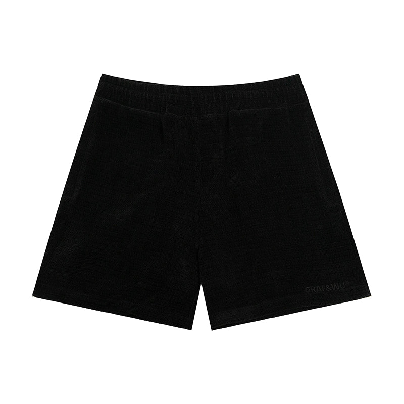 GRAFWU Flannel Fabric Comfortable Men Shorts