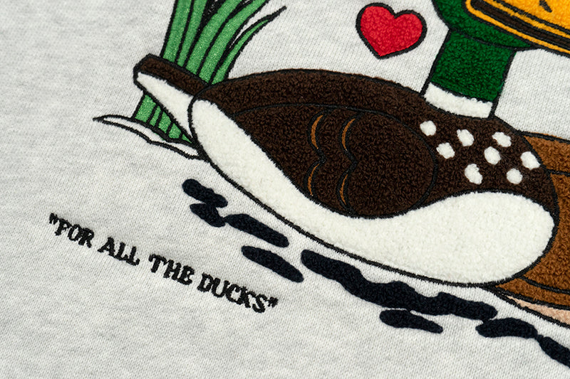 GRAF&WU Wild Duck In Love Fleece Zip-up Hoodie