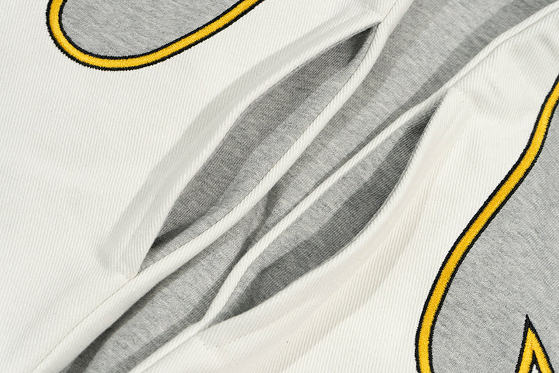 GRAF&WU Racing Gas Car Series Retro Multi-Logo Flame Design Hoodie