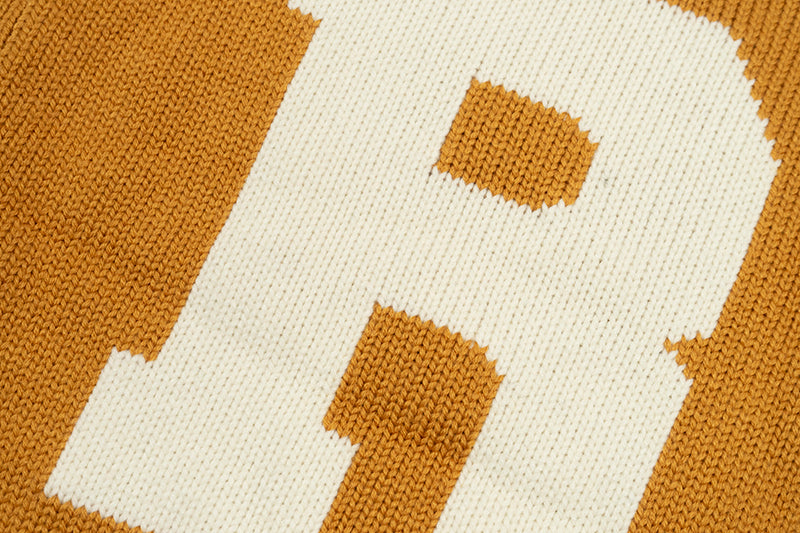 GRAF&WU Winter Vibe Wool Letter man Sweater Knitwear