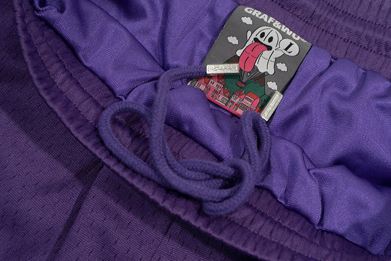 GRAFWU OG Cute Ghost Loose Mesh Sports Shorts