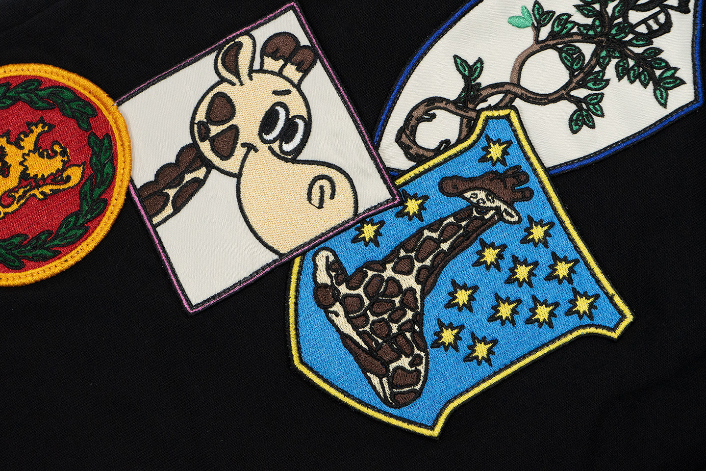 GRAF&WU Badge Character Design Graphic Vintage Washed Pants