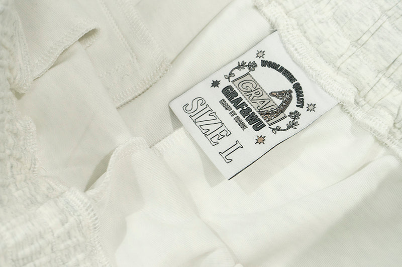 GRAFWU Y2k Sticker Design Pattern Bermuda Shorts
