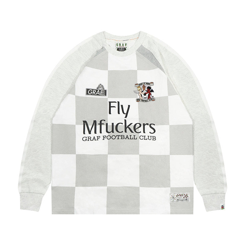 GRAF&WU Football Club Bloke core Floral Embroidery Long-Sleeve T-Shirt