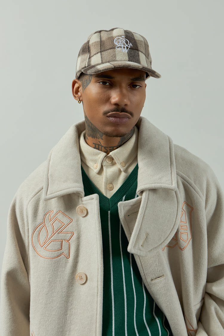 GRAF&WU 3D Embroidered Retro Wool Baseball Cap
