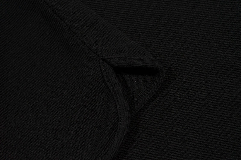 GRAF&WU Vintage Letter Cotton Henley Collar Long-sleeve Shirt