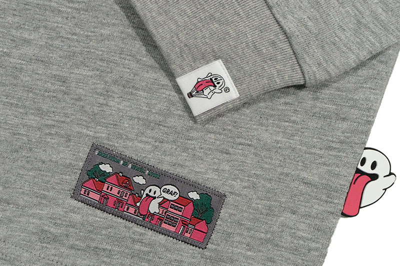 GRAF&WU Halloween Godzilla Unicorn Cute Ghost Long-sleeve Shirt