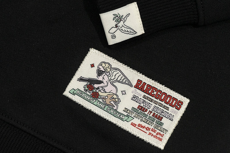 GRAF&WU Giraffe Classic Convertible Fleece Crew Neck Sweatshirt