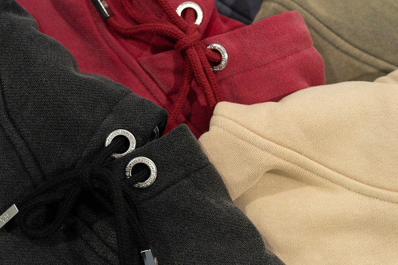 GRAF&WU Fashion Distressed Washed Fade Hoodie